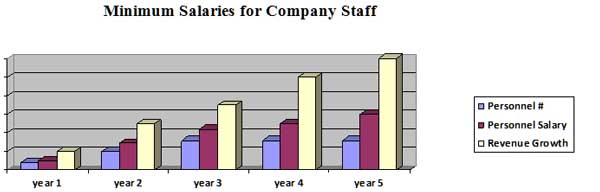Minimum Salaries for Company Staff