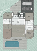 2,150 Sq. Ft. Convertable Duplex four Bedroom + Study, Two Bath, Two Car Garage